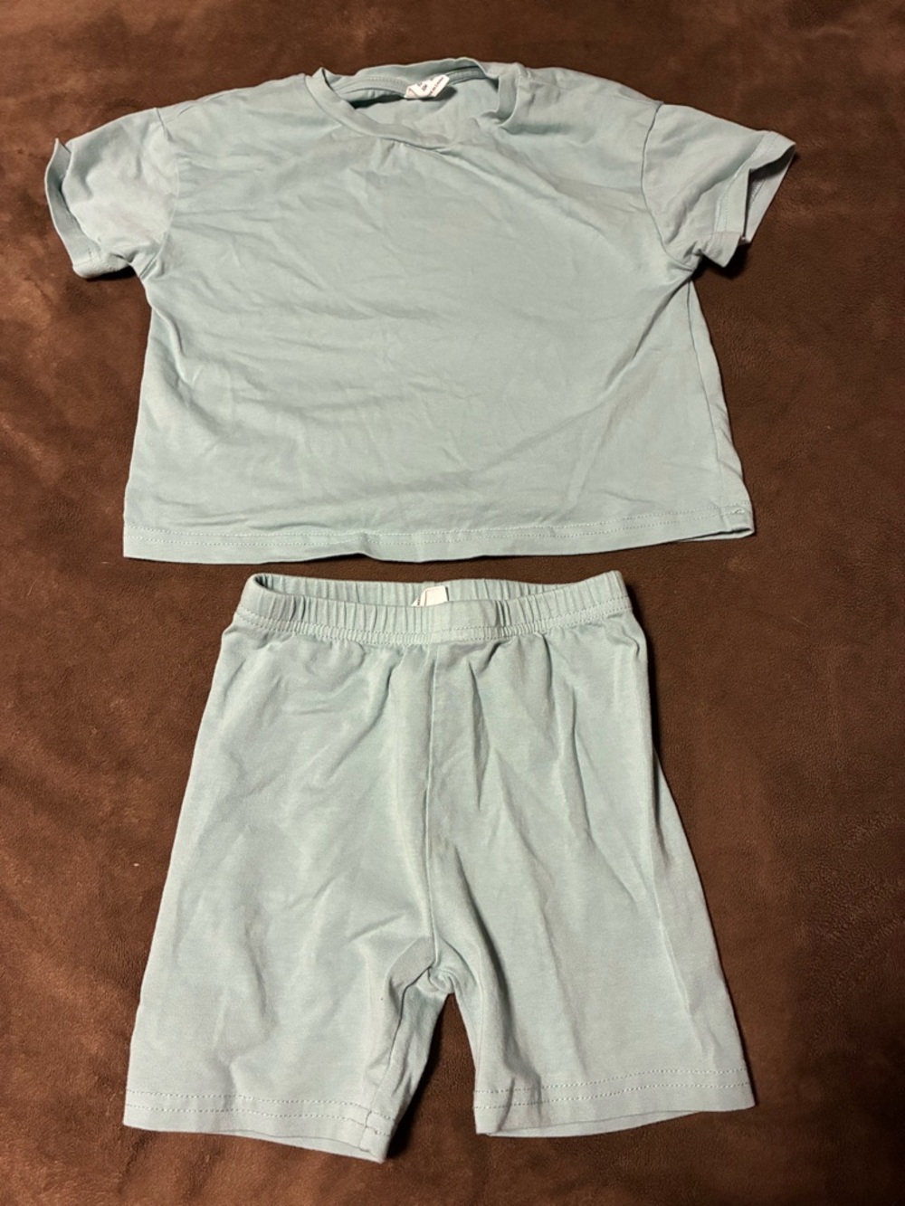 Light Blue Short Sleeve shorts set girls size 4